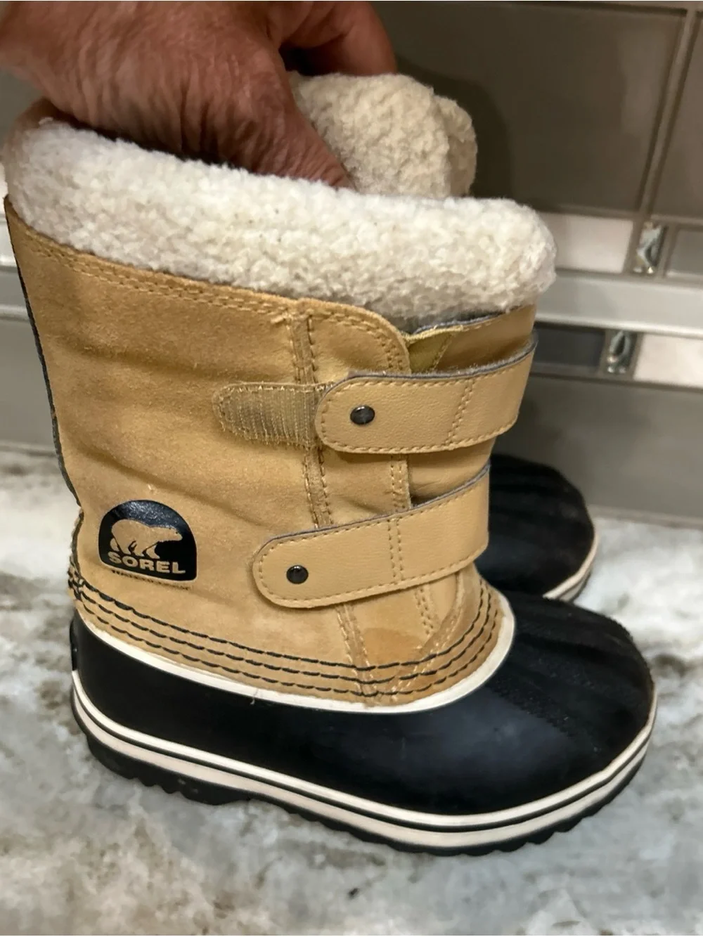 Sorel Shoes Children Sz 10 Snow Removable Lining Waterproof Winter leather